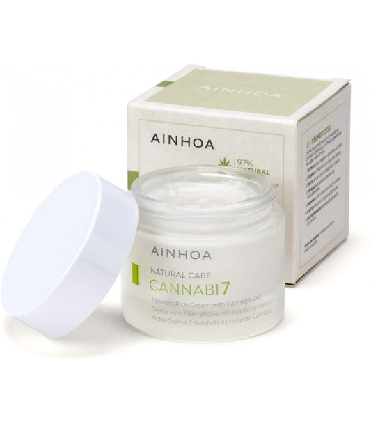 AINHOA – Crema Rica 7 Beneficios con Aceite de Cannabis (50 ml)